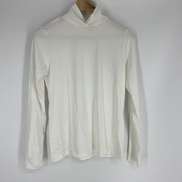 Dudley Stephens Shirt Size Medium White Eco Stretch Tillary Turtleneck Stretch - Picture 1 of 8